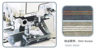 三针双线链式褶饰缝纫机PZ-8403PSM
